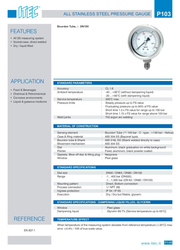 P103 Pressure Gauge page 0001