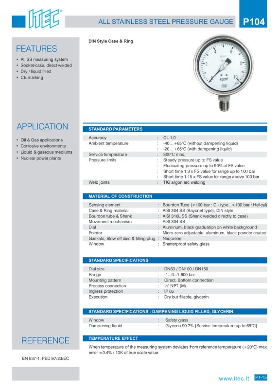 P104 Pressure Gauge page 0001