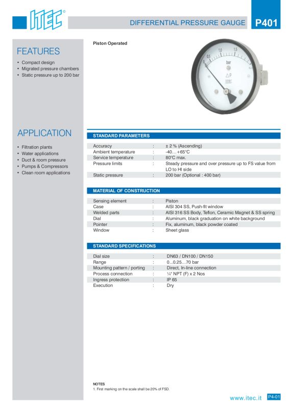P401 Pressure Gauge page 0001