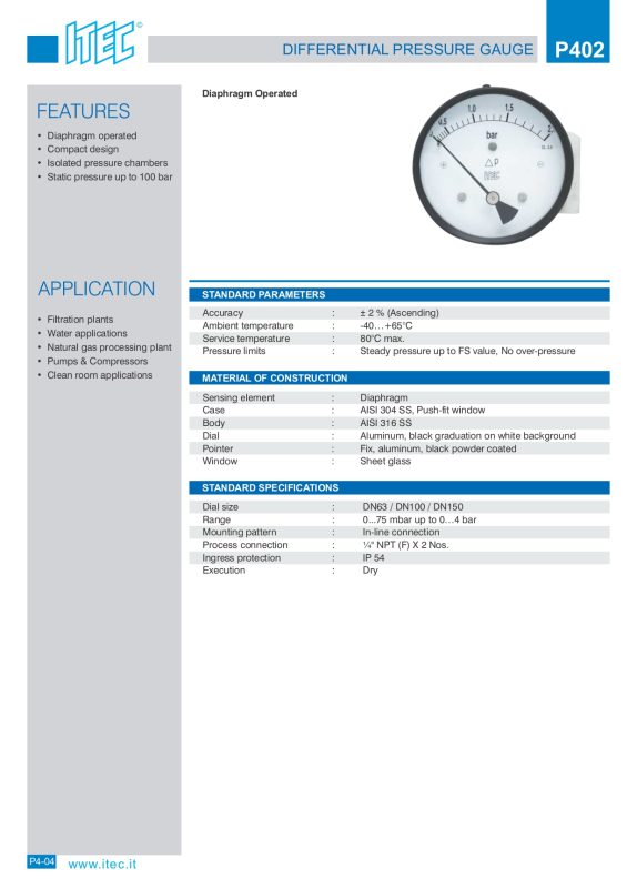P402 Pressure Gauge page 0001