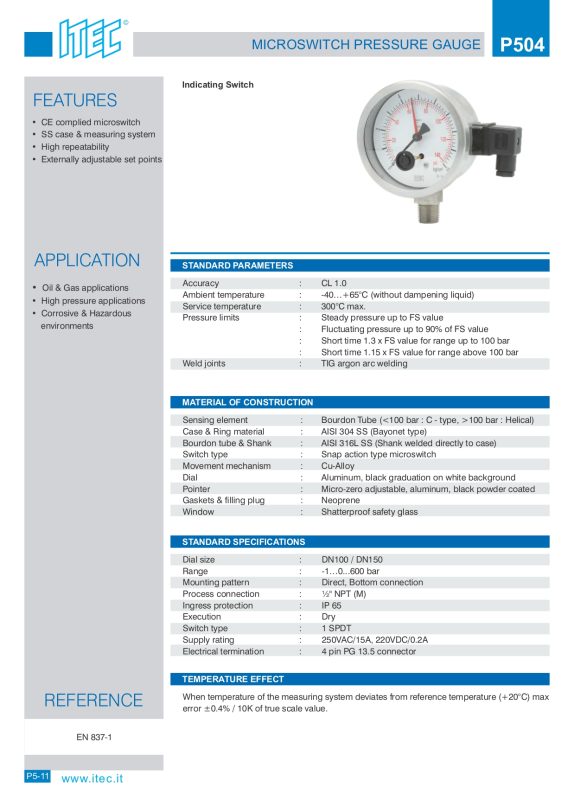 P504 Pressure Gauge page 0001