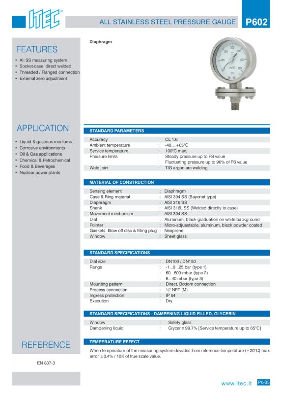 P602 Pressure Gauge page 0001