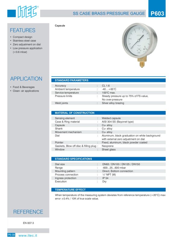 P603 Pressure Gauge page 0001