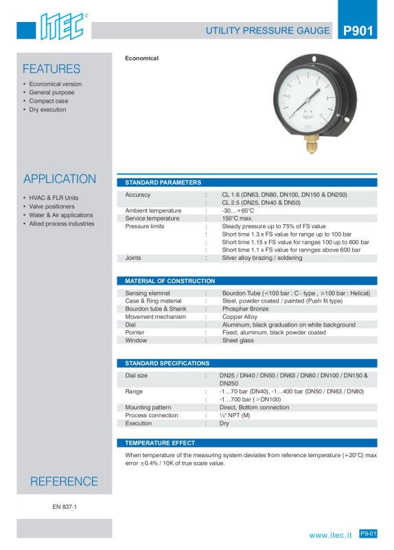 P901 Pressure Gauge page 0001